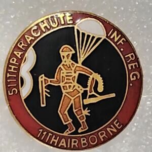 U.S. Army 511th Parachute Infantry Regiment – 11th Airborne Division Novelty Pin